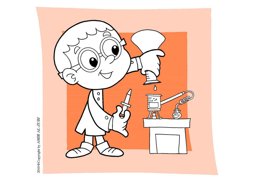 Coloring page science