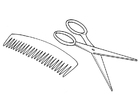 scissors + comb