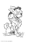 Coloring pages scout cub