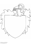 Coloring page scutcheon