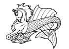 Coloring pages sea horse