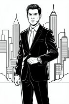 coloring-page secret agent
