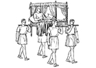 Coloring pages sedan chair