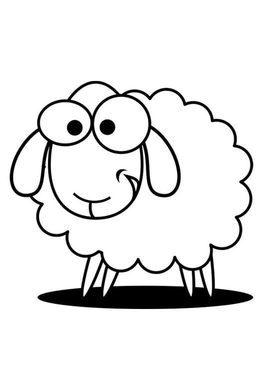 Coloring page sheep