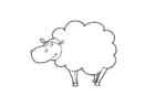 Coloring page sheep