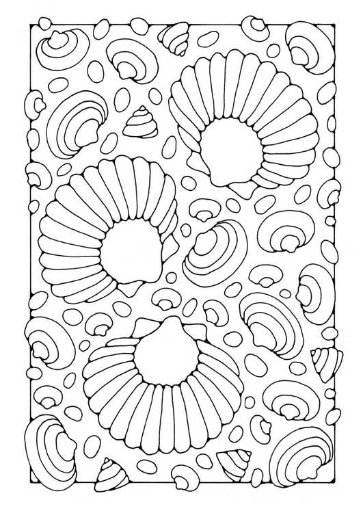 Coloring page shells