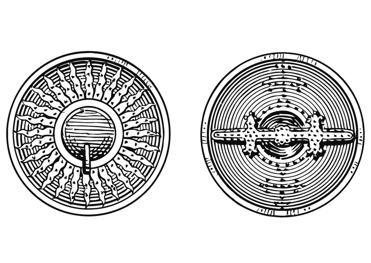 Coloring page Shield