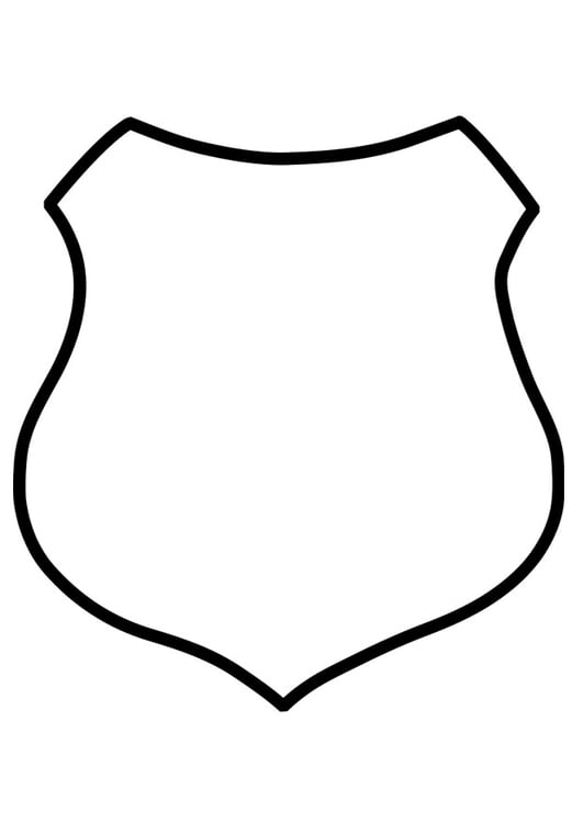 Coloring page shield