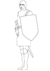 Coloring pages shield
