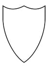 Coloring pages shield