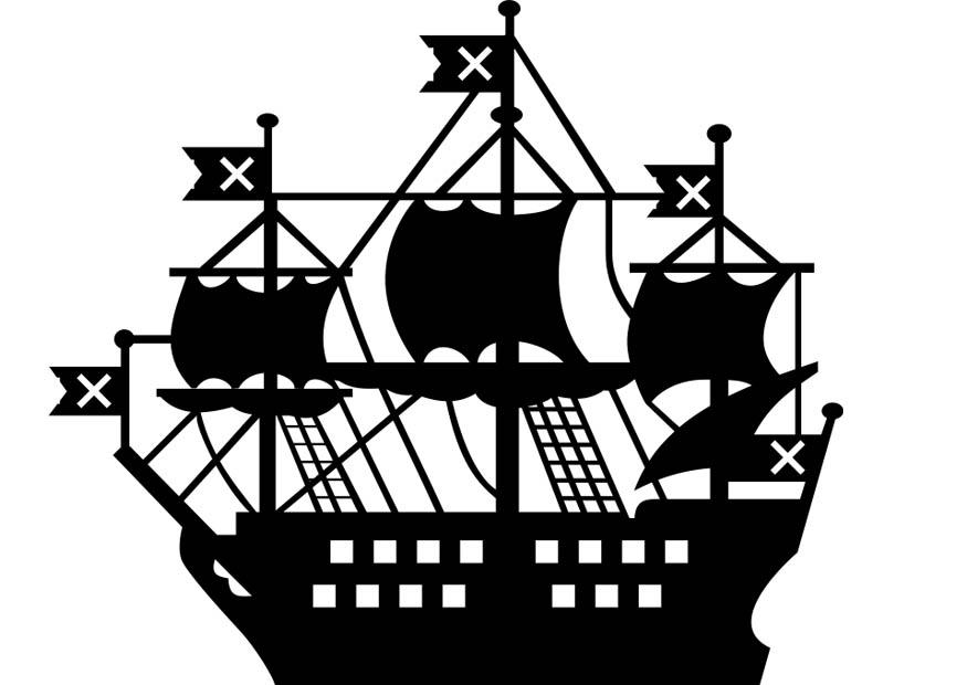 Coloring page ship