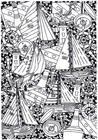 Coloring page ships