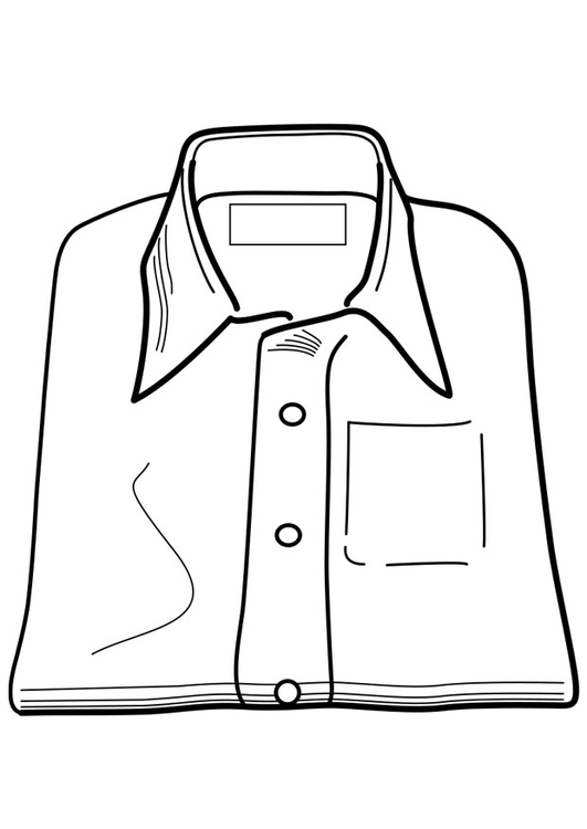 Coloring page shirt