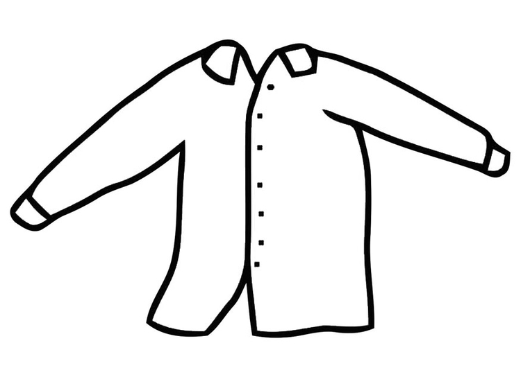 Coloring page shirt