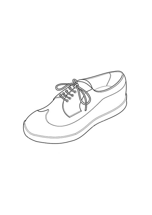 Coloring page shoe