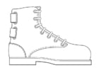 Coloring page shoe