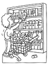coloring-page shopping