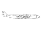 Coloring page side of an aeroplane