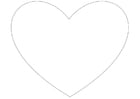 Coloring pages simple heart