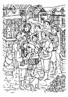 Coloring page Singing Christmas Carols