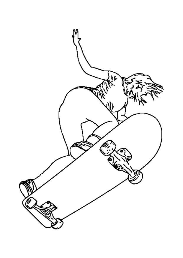Coloring page skate