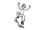 Coloring pages skateboarding