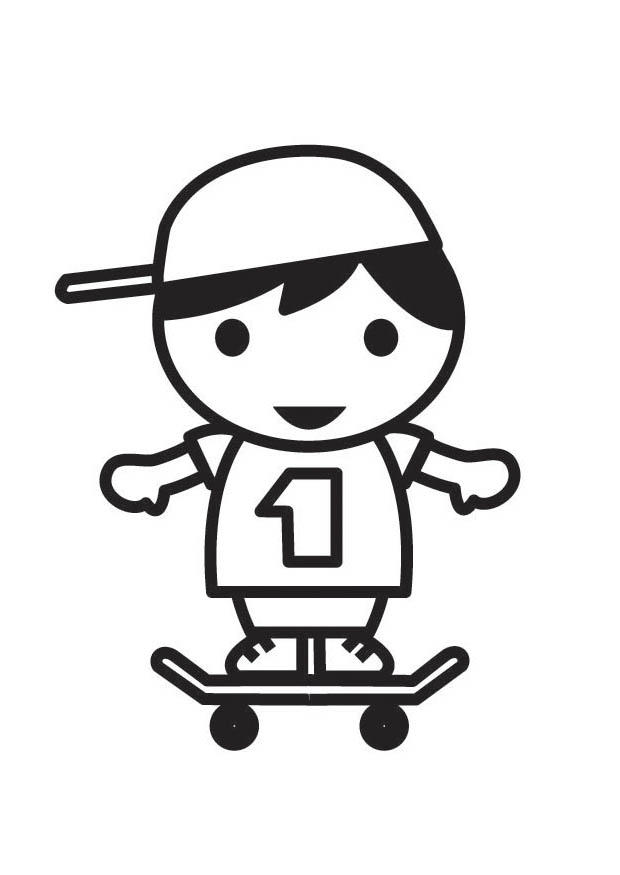 Coloring page Skater