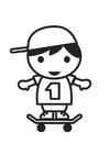 Coloring pages Skater
