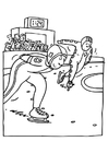 Coloring pages skating