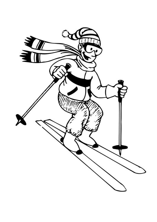 skiing