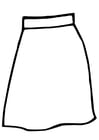 Coloring page skirt