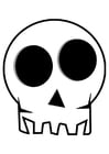 Coloring pages skull