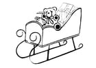 Coloring pages sleigh