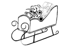 Coloring pages sleigh