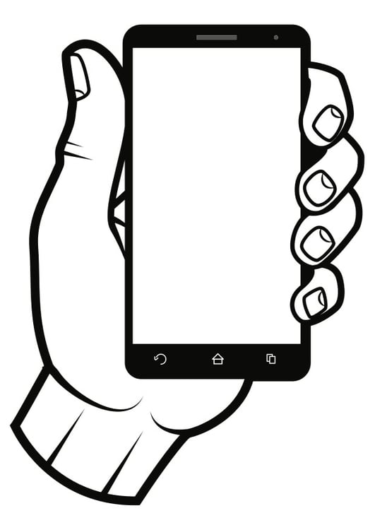 Coloring page smartphone