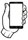 Coloring page smartphone