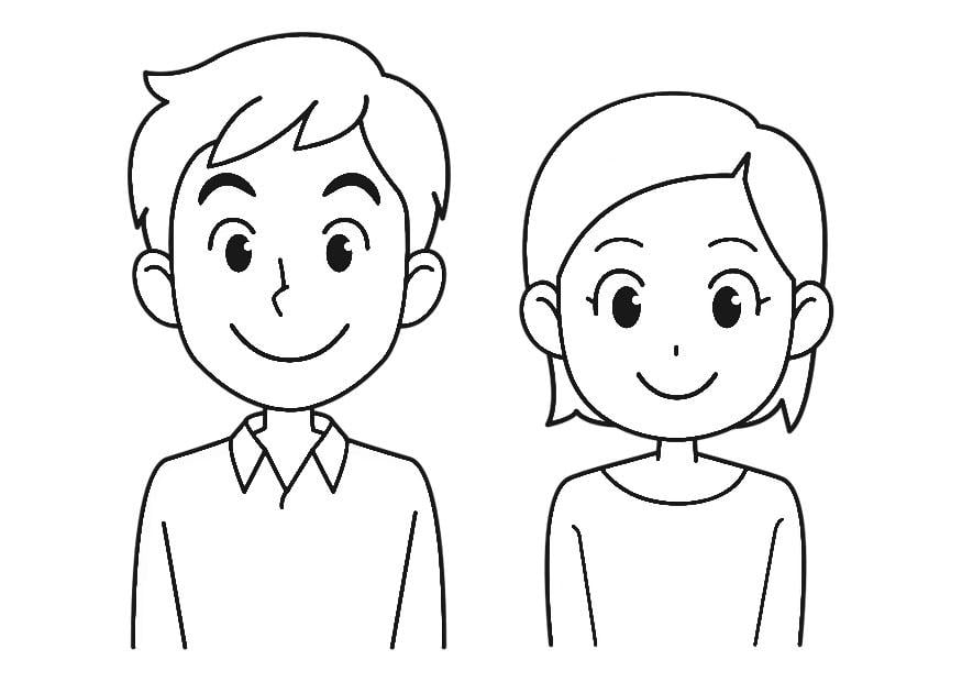 Coloring page smile