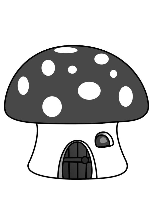 Coloring page smurf house