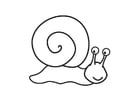 Coloring page Snail