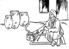 Coloring pages snake charmer