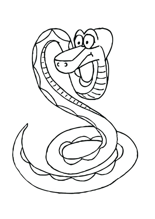 Coloring page snake