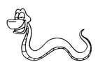 Coloring page snake