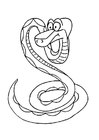 Coloring page snake