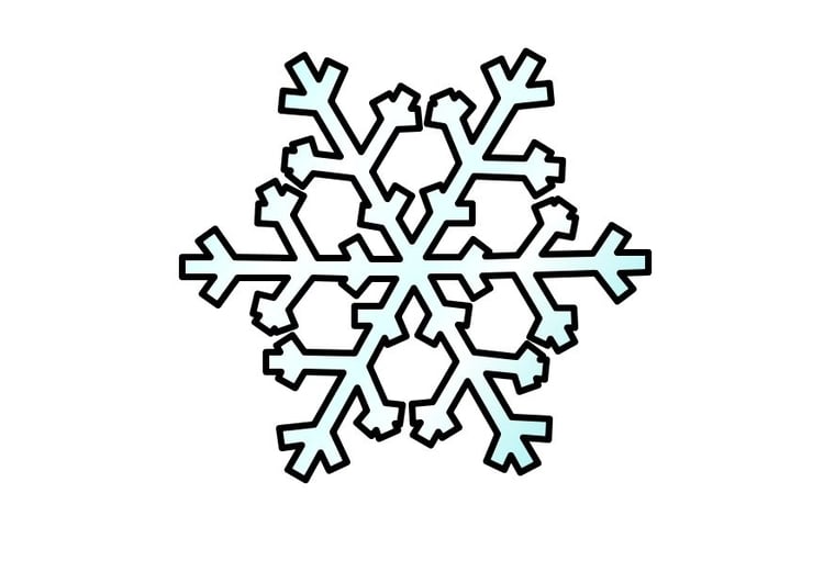 Coloring page snowflake