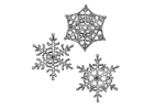 Coloring pages snowflakes