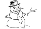 Coloring pages snowman