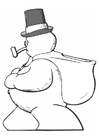 Coloring pages snowman