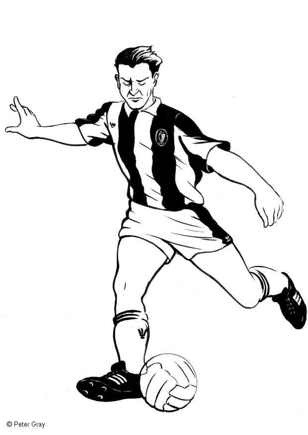 Coloring Page soccer - free printable coloring pages - Img 12051