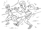 Coloring page soccer