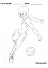Coloring page soccer